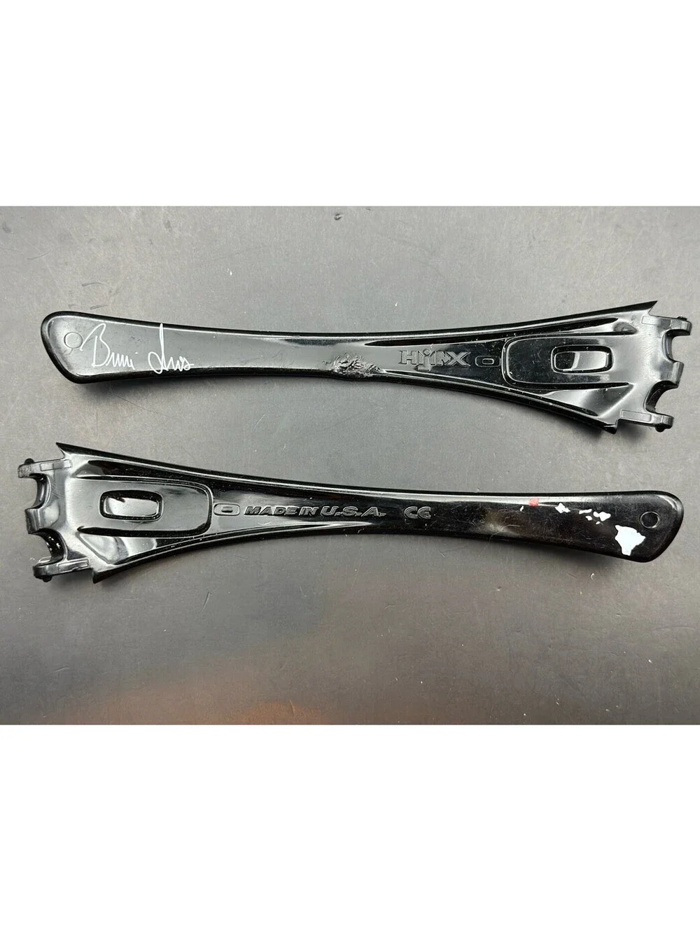 Oakley Hijinx Bruce Irons Polished Black OEM Replacement Arms